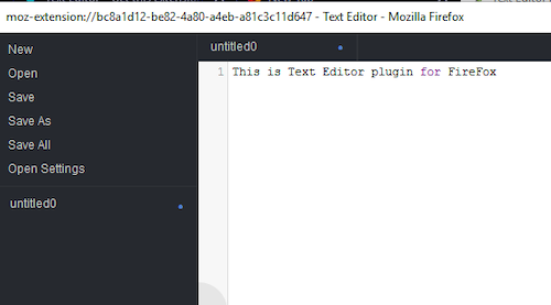 FireFox text edit add-in up and running.