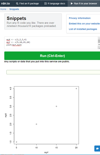 screenshot rdrr.io